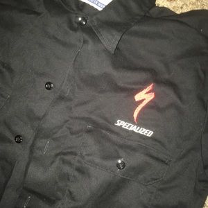 Specialized Bicycles Dickies shop shirt Black Women/'s LG Cycling Mechanic shirt